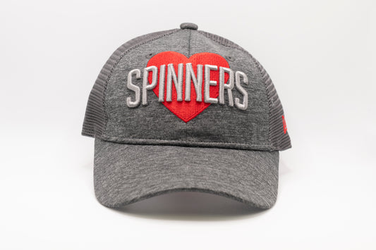 Youth Grey Spinners Heart Logo Hat