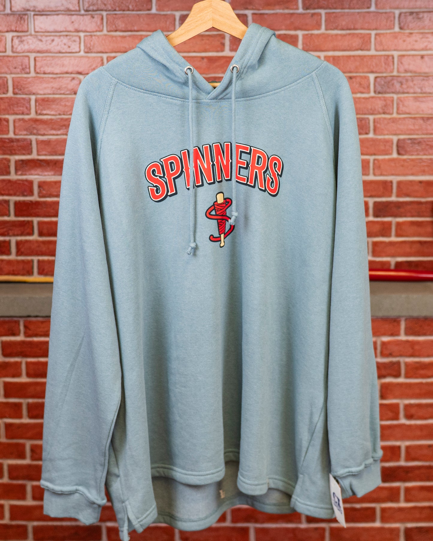 Ladies Blended Raglan Hood — Stone Blue Heather