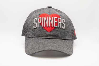 Youth Grey Spinners Heart Logo Hat