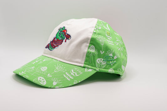 Toddler Green Floral Hat