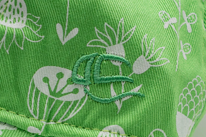 Toddler Green Floral Hat