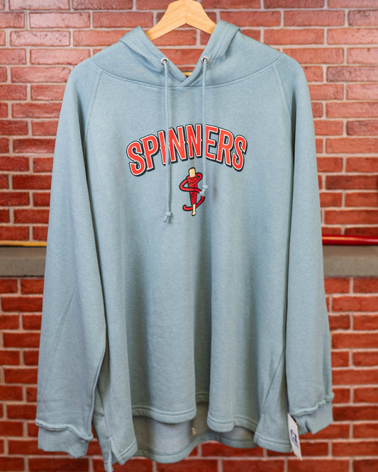 Ladies Blended Raglan Hood — Stone Blue Heather