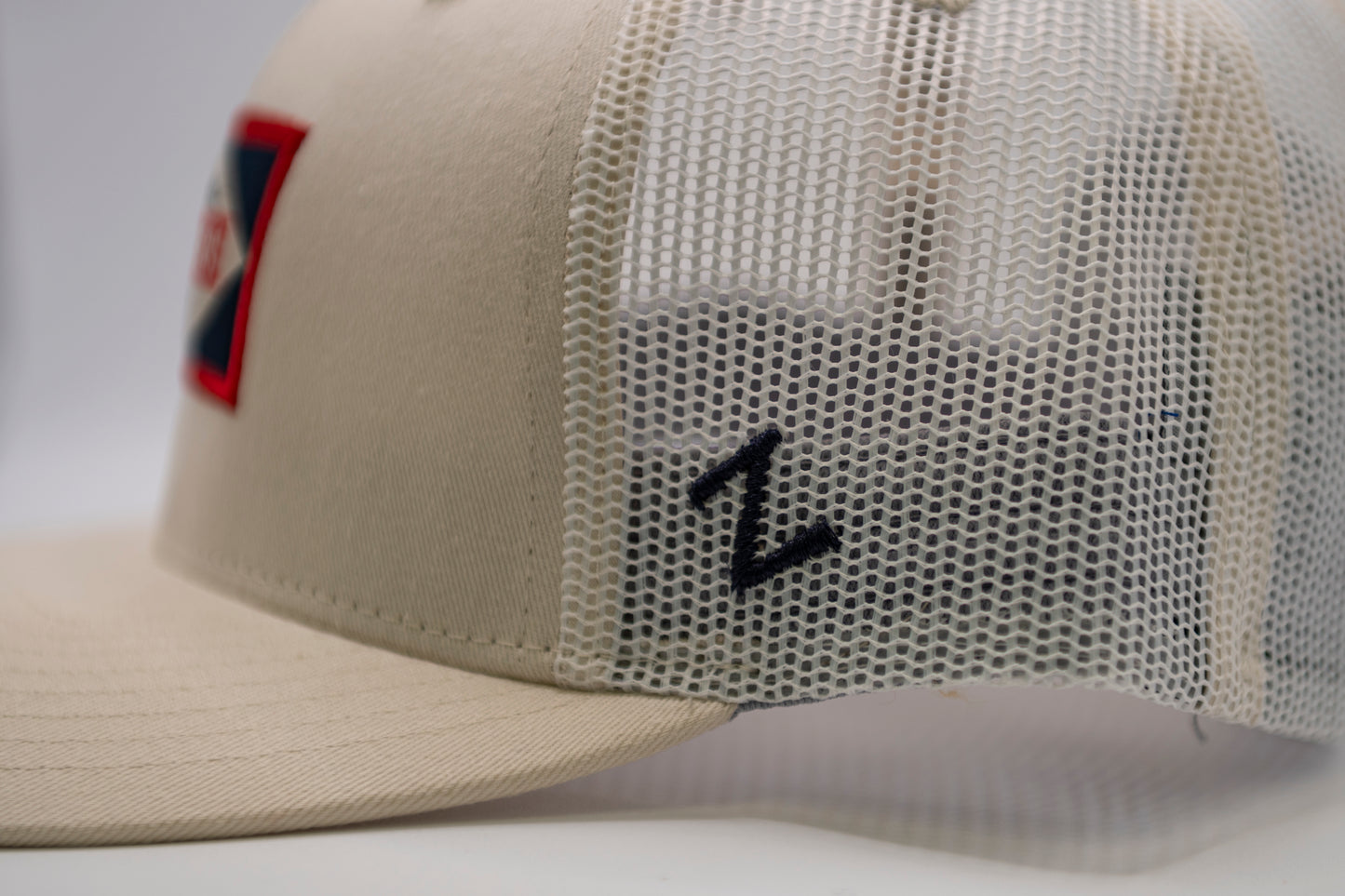 Zephyr Cream Lowell Spinners Trucker Hat