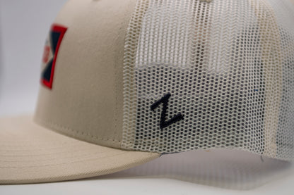 Zephyr Cream Lowell Spinners Trucker Hat